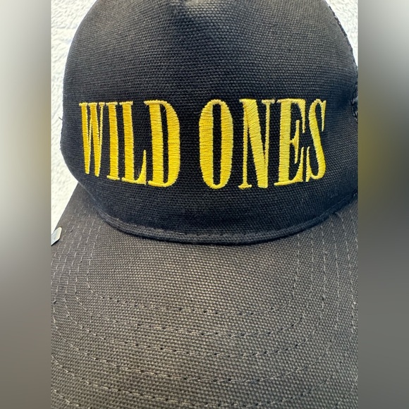 EUC AMIRI Wild Ones Embroidered Cap in Black & Yellow - Picture 5 of 11